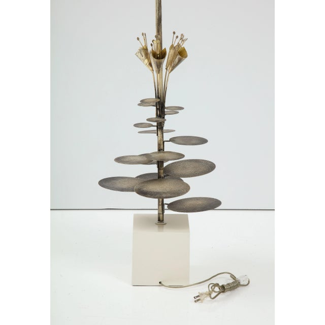 Mid-Century Modern 1970's French Lily Pad Lamp For Sale - Image 3 of 11