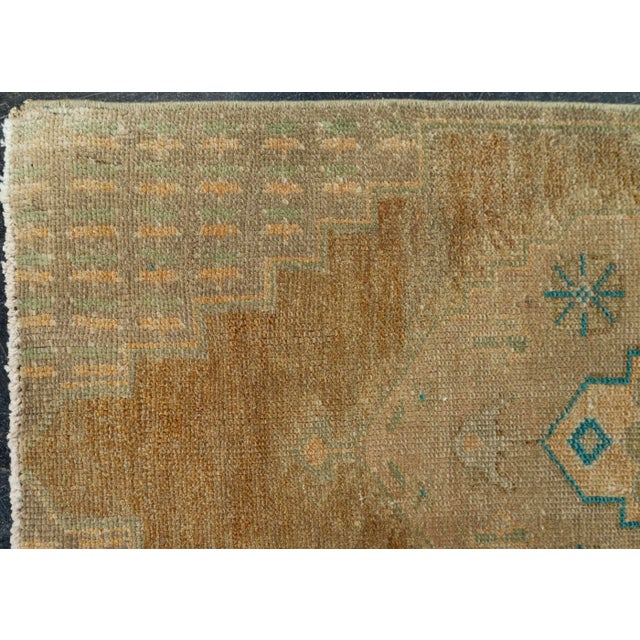 Turkish Turkish Mini Rug Oriental Hand Knotted Vintage Rug 1'5" x 3'1" #20767 For Sale - Image 3 of 8