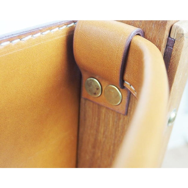 Leather Armchair by Jacques Adnet, 1940s For Sale - Image 12 of 14