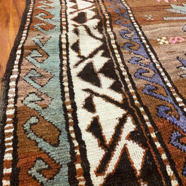 Camel 1930s Vintage Kazak Wool Plant Dye Camel Area Rug For Sale - Image 8 of 13