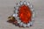 The Arkona: Ladies 18K Yellow Gold and Platinum Statement Ring set with Fire Opal and Diamonds For Sale - Image 9 of 11