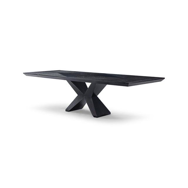 Modern Greg Sheres Style Wenge Oak Dining Table For Sale - Image 4 of 4