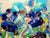 1980s 1980s LeRoy Neiman "Giants-Broncos Classic" Football Hand Signed Unframed Sports For Sale - Image 5 of 5
