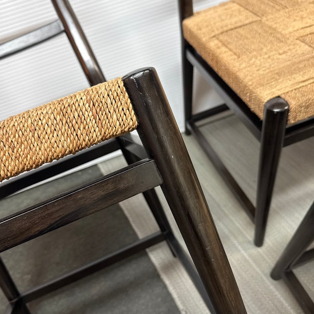 Rustic Farmhouse Ladderback Dining Side Chairs, Set of Four For Sale - Image 12 of 12