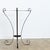 French early 20th century tall iron console table, recently sandblasted and powder-coated in a dark bronze effect for...