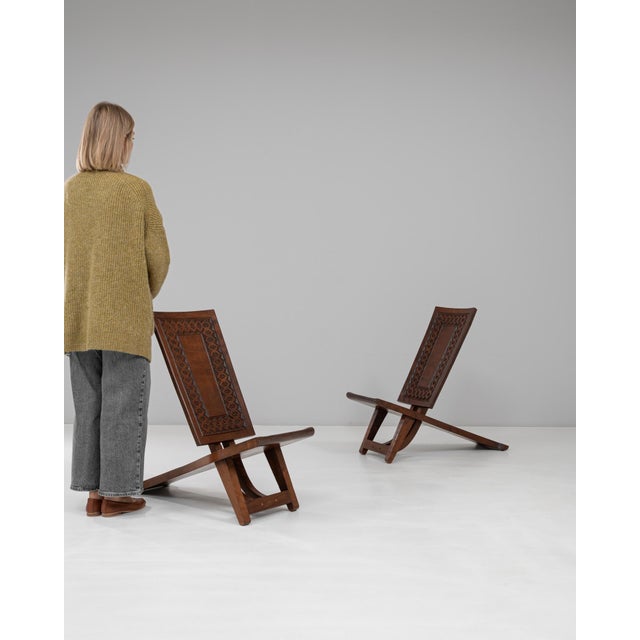 20th Century African Wooden Carved Chairs from Congo - A Pair For Sale - Image 17 of 18