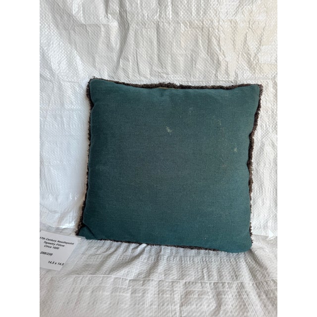 17th Century Needlepoint Tapestry Pillow Circa 1600 For Sale - Image 4 of 4