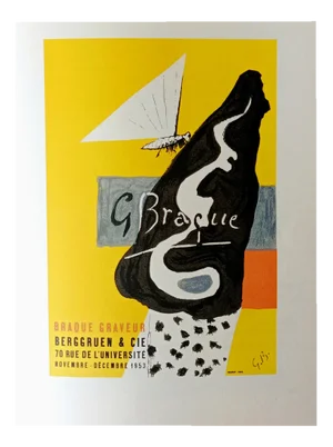 Beggrubs & Cie Lithograph by Georges Braque, 1959