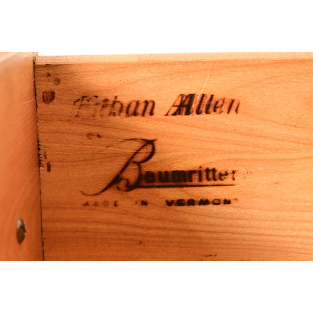 Brown Ethan Allen American Colonial Solid Maple Dry Sink For Sale - Image 8 of 15