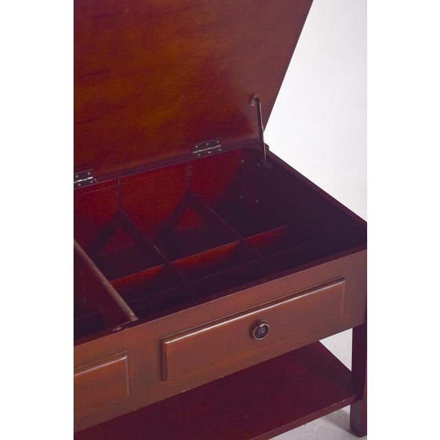 Rectangular Coffee Table with Hinged Top, 1950s For Sale - Image 13 of 15