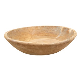 Antique Light Wooden Bowl For Sale