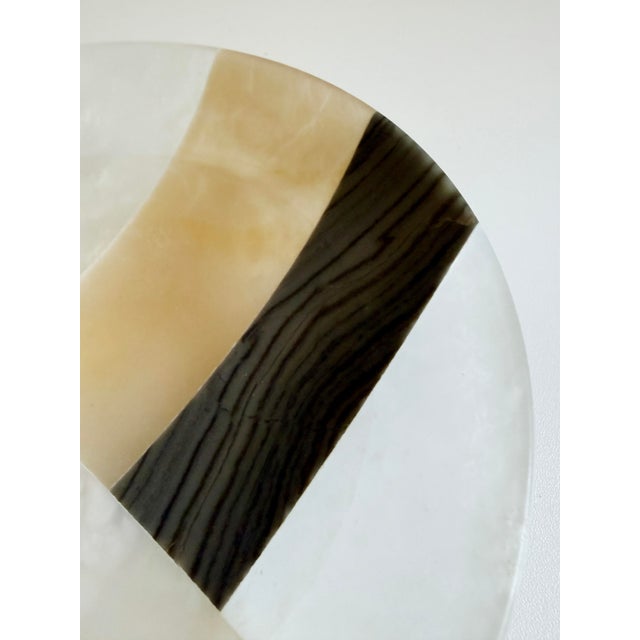 1970s Italian Onyx & Alabaster Bowl For Sale - Image 9 of 12