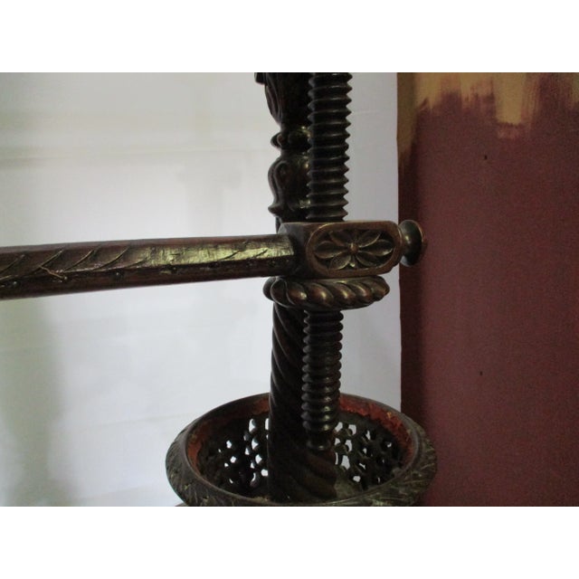 Antique Indian British Raj Rosewood Weaving Stand 19th Century For Sale - Image 16 of 17