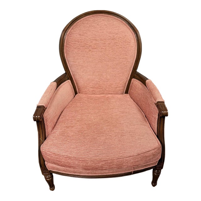 1980s Upholstered Accent Chair / Side Chair For Sale