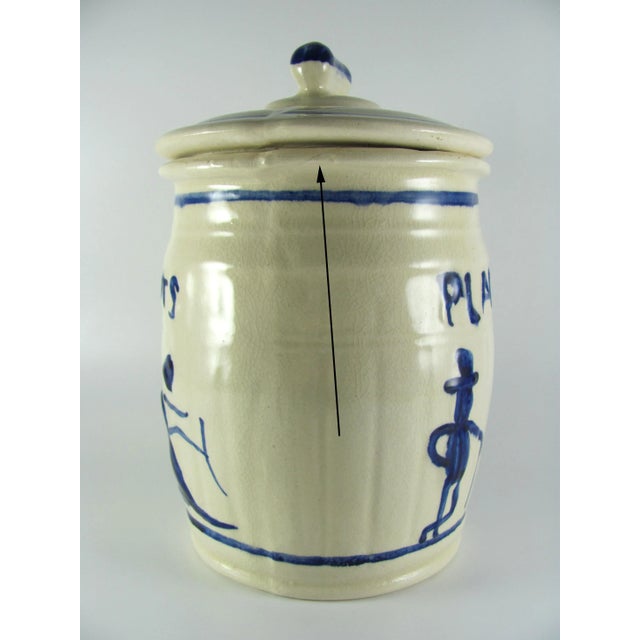 Mid 20th Century Planters Peanuts Advertising Ceramic Utility Cookie Jar For Sale - Image 5 of 13