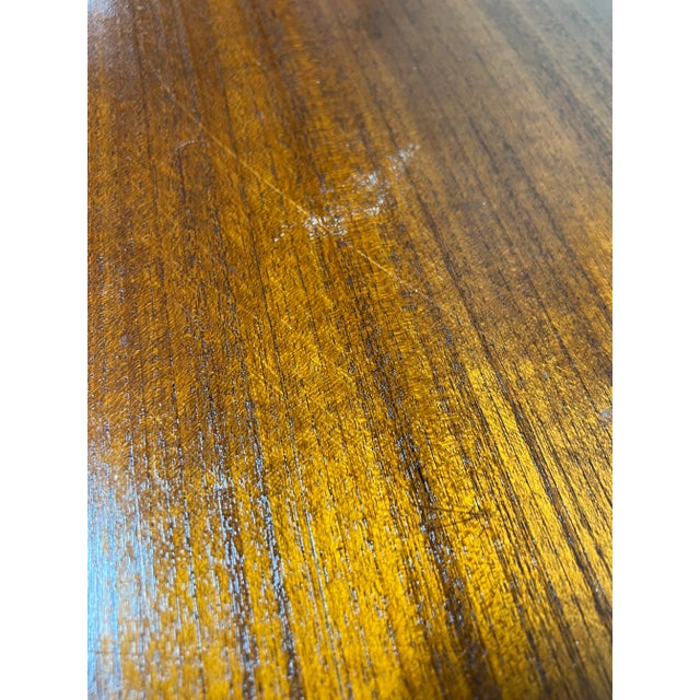 Large Vintage Teak & Brass Korean Style Chest Buffet Bar For Sale - Image 9 of 13