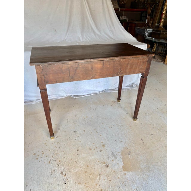 19th Century French Louis XVI Walnut Console Table For Sale - Image 12 of 12