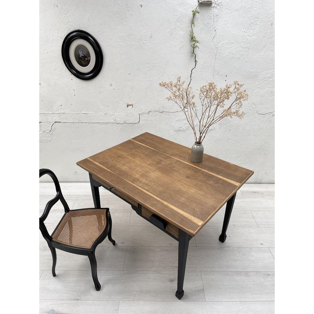 Painted Wooden Desk in Veneer For Sale - Image 5 of 18