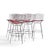Mid-Century Modern Harry Bertoia for Knoll Mid Century Chrome Bar Stools - Set of 6 For Sale - Image 3 of 15