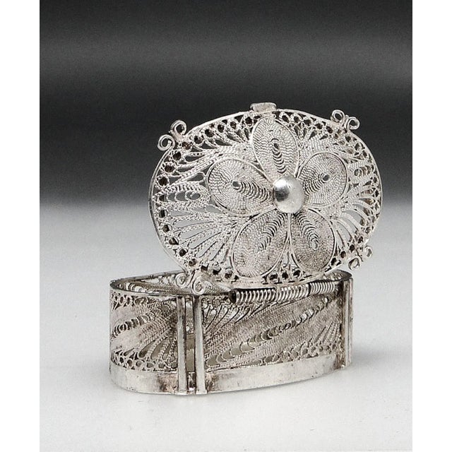 Silver Postmodern Polish Silver Pill Container, 1960s For Sale - Image 8 of 9