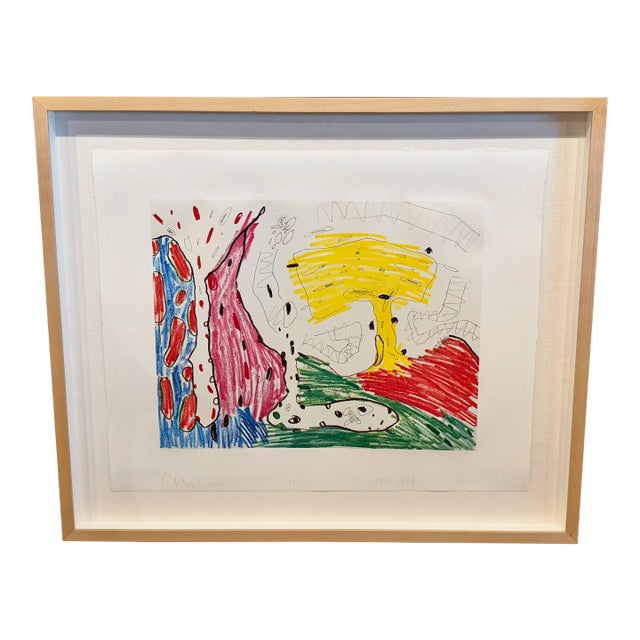 Carroll Dunham Colored Etching I For Sale