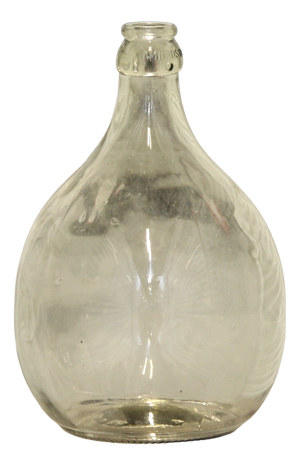 Vintage Demijohn Glass Bottle, 1980s