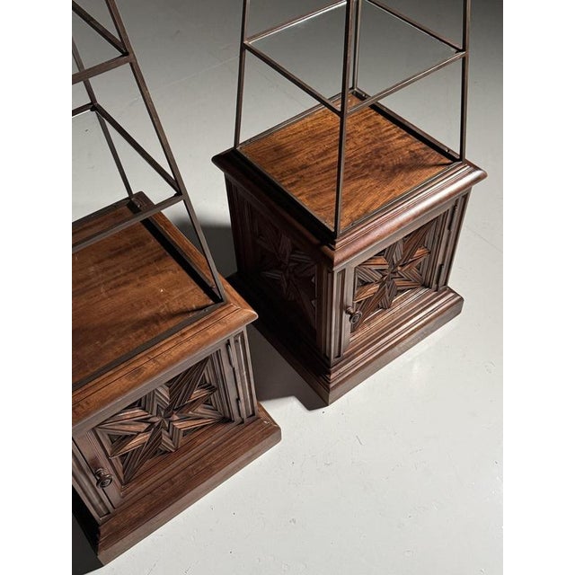 Mid-Century Obelisk Etageres, France, Set of 2 For Sale - Image 14 of 18