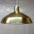 Huge Danish Modern Brass Pendent Light. Matching brass ceiling fitter and cord up to 12' (can be easily adjusted to suit...