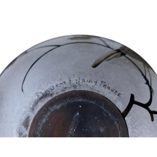 1920s Art Nouveau French Flowers and Bird Vase, 1920s For Sale - Image 5 of 7