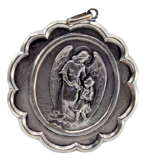 Guardian Angel Silver Pendant