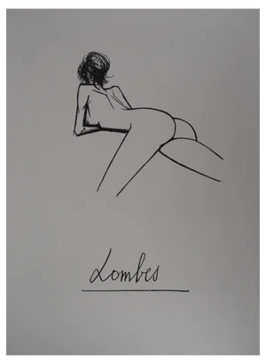 Bernard Buffet, Lower Back, Reclining Nude, Original Lithograph