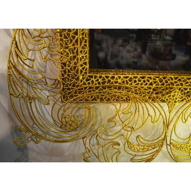 1990s King Sun Console with Mirror by Anacleto Spazzapan, 1990s, Set of 2 For Sale - Image 5 of 9