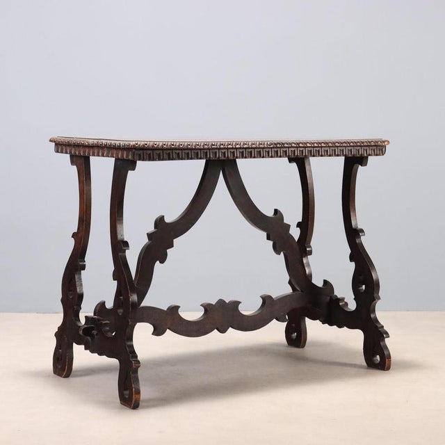 Small Walnut Refectory Table For Sale - Image 9 of 10