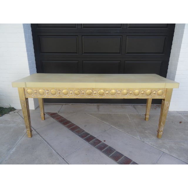 Wood Late 20th Century Italian Neoclassical Console Table For Sale - Image 7 of 11