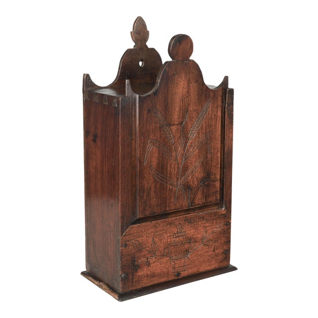 19th Century French Provençal Walnut Fariniere, or Flour Box For Sale