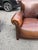 English Pair of French Leather Club Chairs For Sale - Image 3 of 14