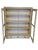 A charming and characterful antique French glazed vitrine bookcase in heavily distressed white painted finish. The double...