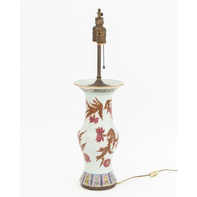 Chinese Porcelain Vase Mounted as a Table Lamp For Sale In New York - Image 6 of 6