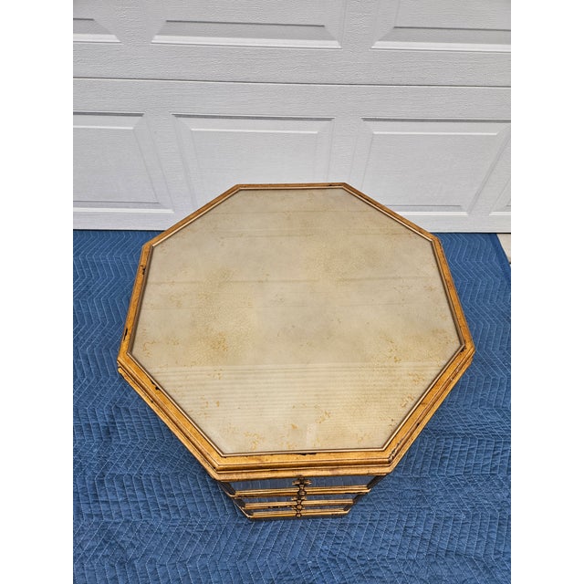 Theodore Alexander Eglomise Venetian Side Table For Sale - Image 9 of 16