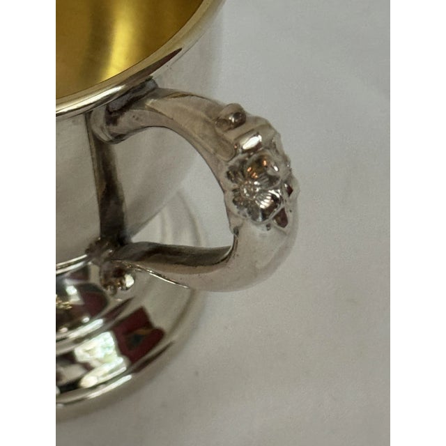 Vintage , beautiful 12 bunch bowl cups with ornate handle made by Sheridan They are in very good condition with some few...