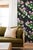 Not Yet Made - Made To Order Chirp Society Floral Grasscloth Wallpaper by House Party | Midnight Black | 6 Yards For Sale - Image 5 of 8