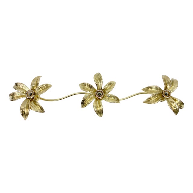 Three-Light Wall Lamp by Willy Daro for Massive, 1980s For Sale