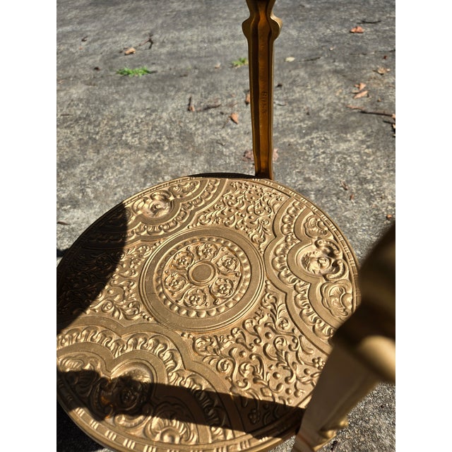 Late 20th Century 20th Century Vintage Metal 3 Tier Stand For Sale - Image 5 of 12