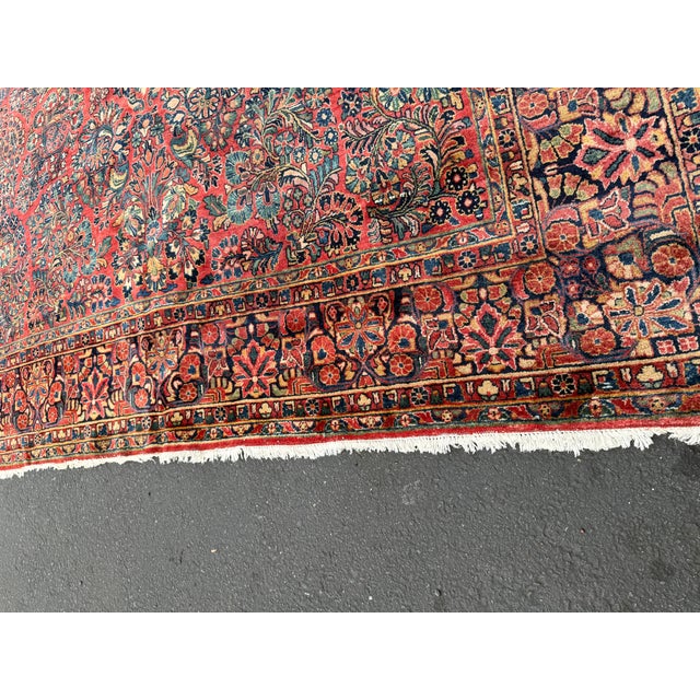 Late 20th Century 8ft 8in × 12ft Persian Sarouk Area Rug For Sale - Image 5 of 17