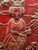 Folk Art Antique Asian 3d Cinnabar-Esque Woman Wall Art For Sale - Image 3 of 4