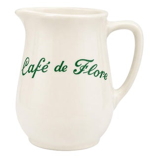 Cafe De Flore Paris France Restaurant Small Coffee Creamer Pitcher For Sale