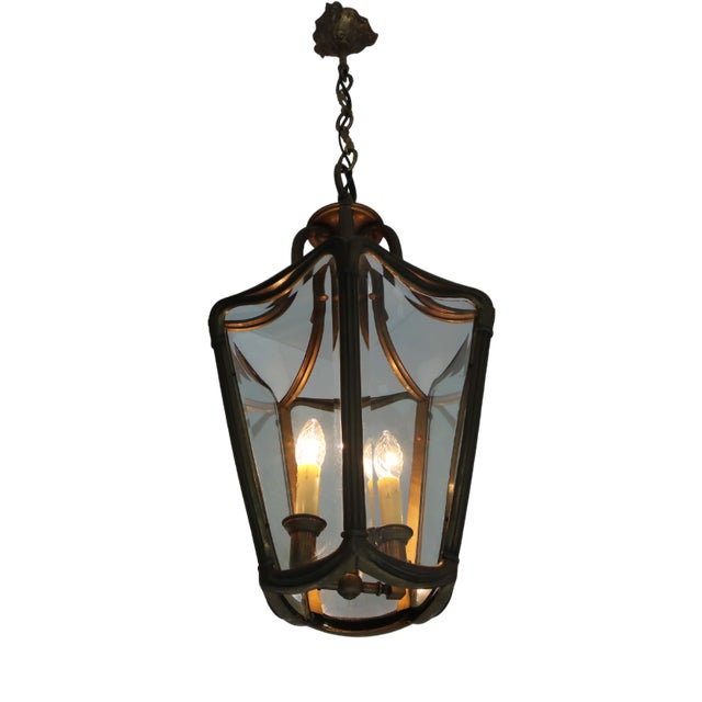 Edwardian Jugendstil Hall Pendant Lantern, 1890s For Sale