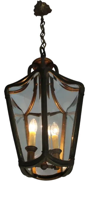 Edwardian Jugendstil Hall Pendant Lantern, 1890s