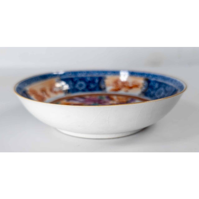 19th Century Chinese Export Rose Mandarin Palette Teacup and Saucer For Sale In New York - Image 6 of 18