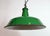 Industrial Green Enamel Factory Pendant Lamp from Revo, 1950s For Sale - Image 6 of 18